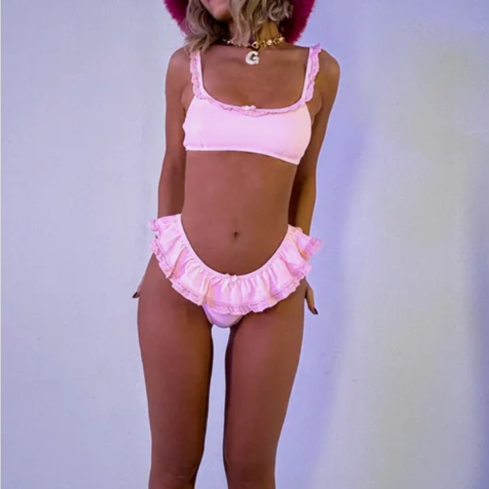 Strawberry Milk Mob Pink Bikini Set